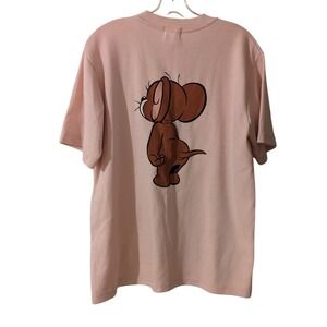 Tom and Jerry Mouse T Shirt Cheese Cartoon Graphic Tee Novelty M‎ Short Sleeve